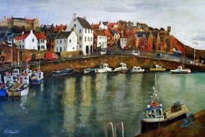 Day of rest, Crail | oil on canvas 150cmx 100cm | original oil painting by Mark Sofilas | Available