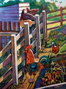Free range | oil on canvas 61cm x 45.5cm | original oil painting by Mark Sofilas | Sold