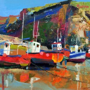 Bright boats Staithes