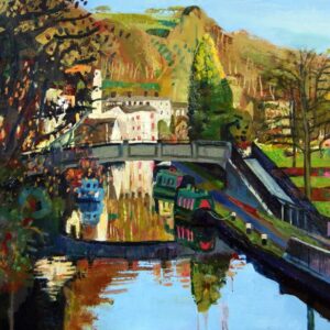 Canal boats & old mill