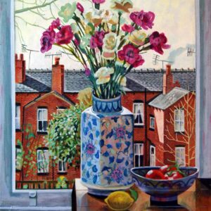 Through the kitchen window